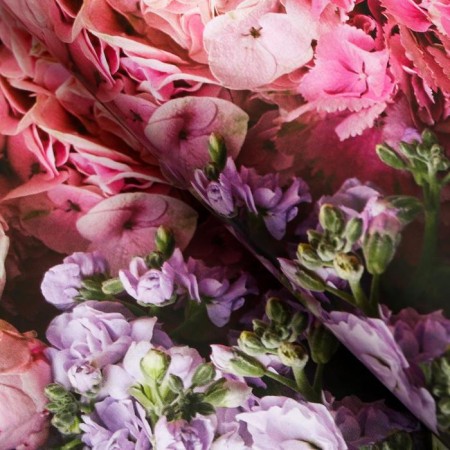 Glossy packaging paper "Bouquet of flowers", 0.5 x 0.7 m-1