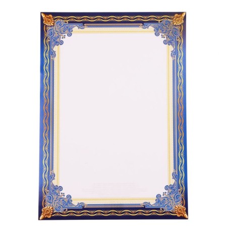 Classic certificate without inscription, blue, 157 gr/sq.m-1