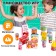 Game set of products "Drinks and sweets"