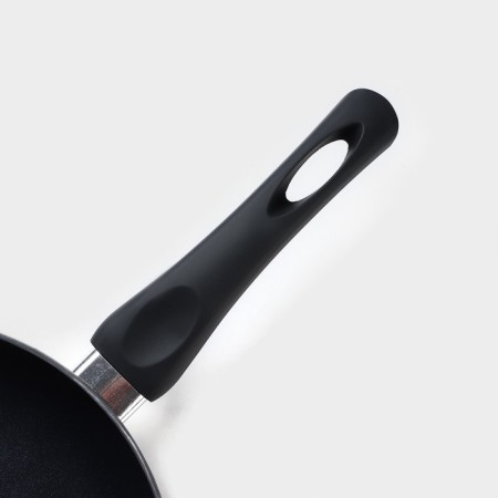 Field frying pan Basic, D = 24 cm, plastic handle, anti -stick coating, induction, black color-2
