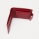 Women's wallet on the Textura button, red color