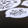 A set of culinary stencils for decorating baking "Bouquet", 8 pcs: 2 pcs d = 20 cm, 6 pcs d = 8 cm