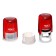 Equipment for round printing automatic Colop Printer R30, diameter 30 mm, with a lid, red body red