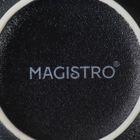 Набор салатников фарфоровых Magistro Lofty, 2 предмета: 300 мл, d=12 см, цвет черный-5