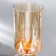 Summary Metal, glass for 1 candle "Elegant Cup" gold 42x17x17 cm