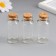 Decor for creativity Glass "A bottle with a cork" set of 3 pcs 25 ml 6x3x3 cm