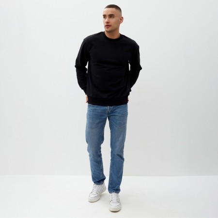 Jumper male minku: Basic Line Man, Black Color, Rr. 46-1