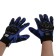 Motorcycle gloves with protective inserts, steam, size XL, blue