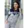 Female Female Suit, size 46, gray color, blue