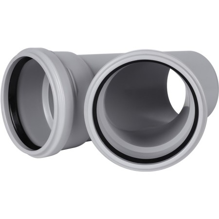 Sewer tee stout SKB-0015-11145, 110 mm, 45 °, silent-3