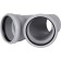 Sewer tee stout SKB-0015-11145, 110 mm, 45 °, silent