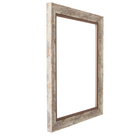 Frame for paintings (mirrors) 30 x 40 x 4.4 cm, plastic, calligrata 6744, tree with white and gold patina-1