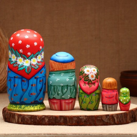 Matryoshka "Mom", 5 puppet, suite-5