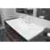 The half -vein shell Uperwood Elen, 90 cm, with a decorative lid, white