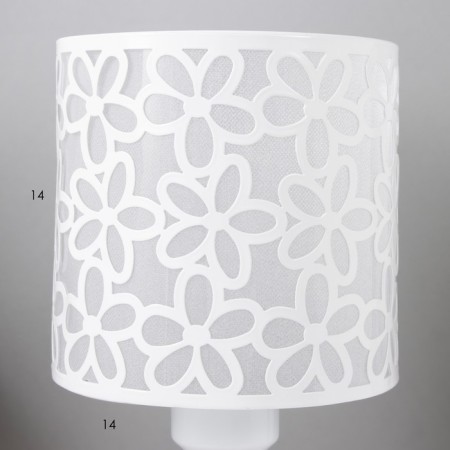 HELP LAMP "White Flowers" 40W E27 White 14.5x14.5x31 cm Risalux-4