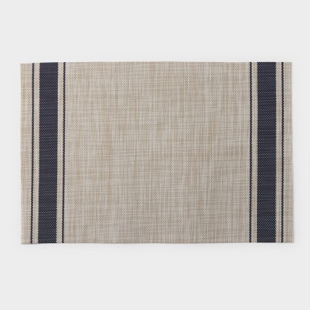 Serving napkin on the table "Two stripes", 45 × 30 cm, blue color