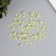 Beads for creativity Plastic "Busy Hat" set 50 pcs Transparent yellow 0.4x1x1 cm
