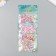 Decor for creativity Plastic "Stars, Clouds, Snowflakes" Set 4 species x 5 g 8x20 cm