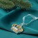 Jewelry "Crown" (set 2 pcs) 4x4.5 cm, transparent with gold
