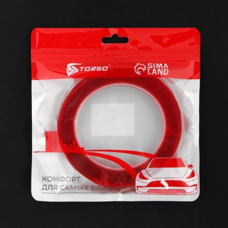 Adhesive tape Torso, transparent, bilateral, acrylic, 12 mm × 5 m-1