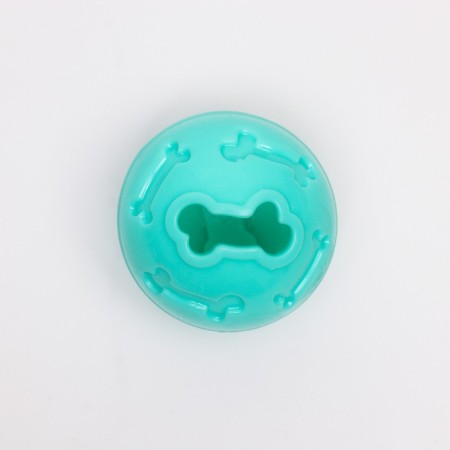 Ball under the treats thickened TPR, 7 cm, turquoise-1