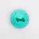 Ball under the treats thickened TPR, 7 cm, turquoise