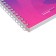 Note book A6, 80 sheets in a cage on the crest of Lite Monocolor, covered Cardboard, OFSET block 60 g/m2, MIX