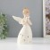 Souvenir Ceramics Light "Girl Angel with folded hands" from batteries 9.5x9.5x16.5 cm