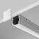 Aluminum profile of the Led Strip Alm-2020-S-2M, 200x2x2 cm, silver color