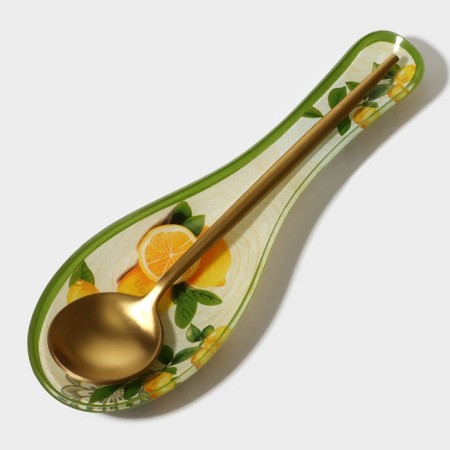 Glass stand under a spoon of Dolce, 23.5 × 8.3 cm-6