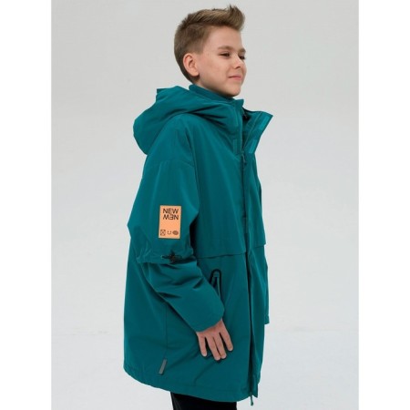 Windbreaker for boys, height 158 ​​cm, emerald color-1