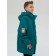 Windbreaker for boys, height 158 ​​cm, emerald color
