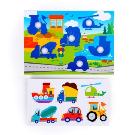 Velcro game "Transport" with soft details-2