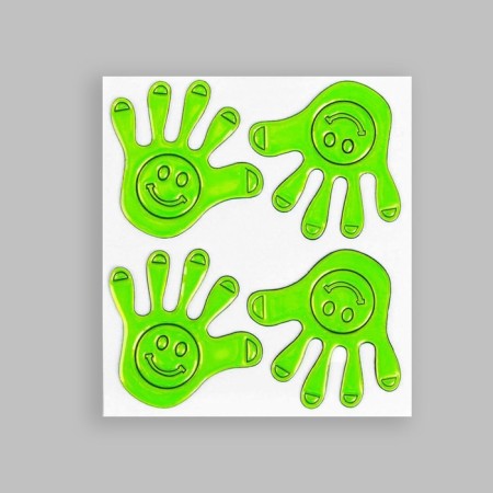 Reflective stickers "palm", 6.5 × 7 cm, 4 pcs on the sheet, color mix-2