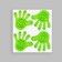 Reflective stickers "palm", 6.5 × 7 cm, 4 pcs on the sheet, color mix