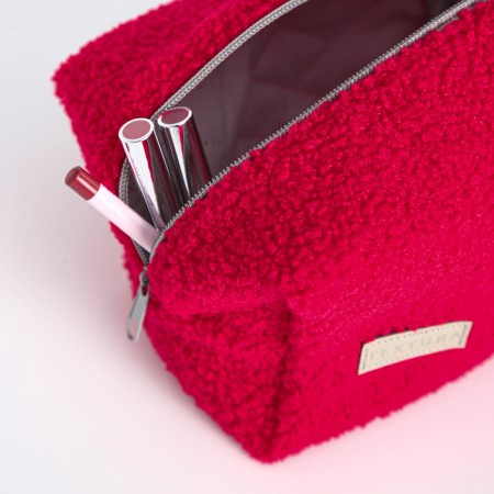 Lightning cosmetic bag, Textura, red color-6