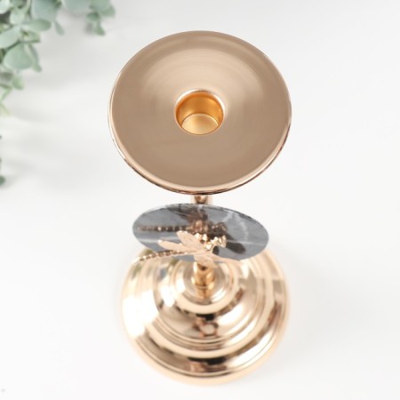 Summary metal per 1 candle d = 2.2 cm "Dragonfly" gold 11.5x11.5x29 cm-4