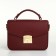 Women's bag on the valve, Textura, small size, burgundy color