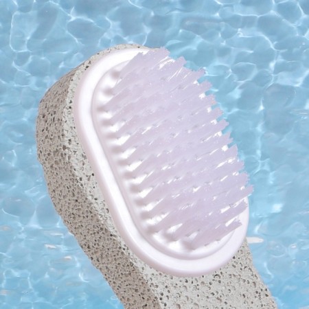Pumse for pedicure with a brush, with a pen, 11 cm, in a box, color mix-4