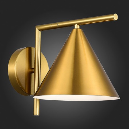 Sconces st. SL1007.201.01. Dizzie. 1x40 watts, E27, 20x22 cm, brass color-4