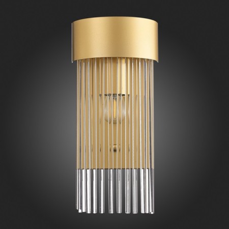 Sconces st. SL1225.201.01. Contatto. 1x60 watts, E27, 15.5x30 cm, golden color-5