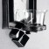 Climber Plastic, glass for 1 candle "Mirror light" Nr 2 pcs D-4 cm silver 8x11.5x37 cm 90688