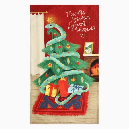 Set in the bag Ethel New Year's gift: a towel 40x70 cm, baking molds - 3 pcs. 1064492-2
