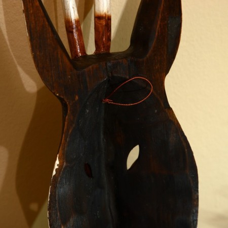 Mask "Zebra" Albezia 55 cm-3