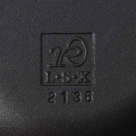 Cast iron fried, 2 l, d = 24 cm, cast -iron cover, black color-7