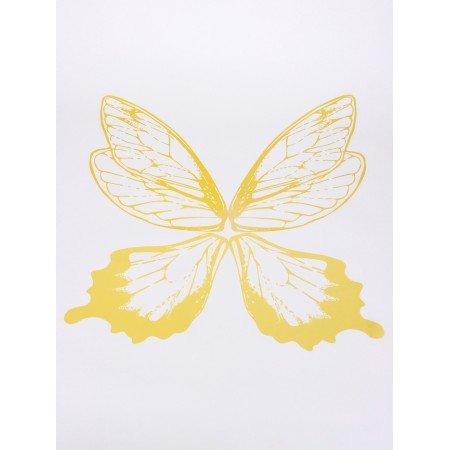 Floristic decor for bouquets, "butterfly wings", gold, 50x56 cm-1