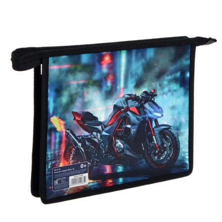 Folder for notebooks A5, 230 x 190 x 50 mm, lightning from above, plastic, calligrata "Moto"-1