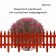 Decorative fence, 35 × 210 cm, 5 sections, plastic, terracotta, Gotika, Greengo