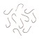 The hook KOI Kairyo Han Sure-Ring, size 6 int8 as, color BN, 10 pcs.