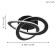 Rolimare lamp, 2x17.5W LED, 4000K, 5500LM, black color